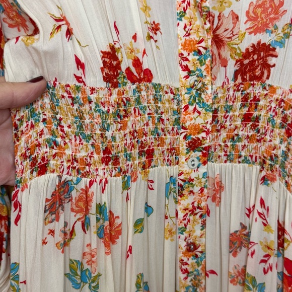 Free People Boho Floral Prairie Dress - Picture 13 of 16